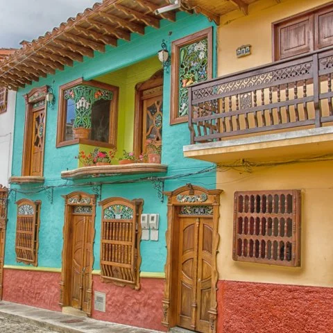 Calle colorida de Jericó